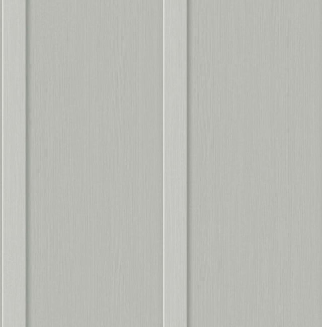 Seabrook Faux Board & Batten Harbor Grey Wallpaper