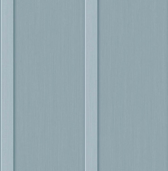 Seabrook Faux Board & Batten Blue Stream Wallpaper