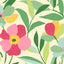 Seabrook Garden Block Floral Pink & Kelly Green Wallpaper