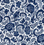 Seabrook Tonal Paisley Navy Wallpaper