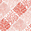Seabrook Seaweed Vermillion Wallpaper