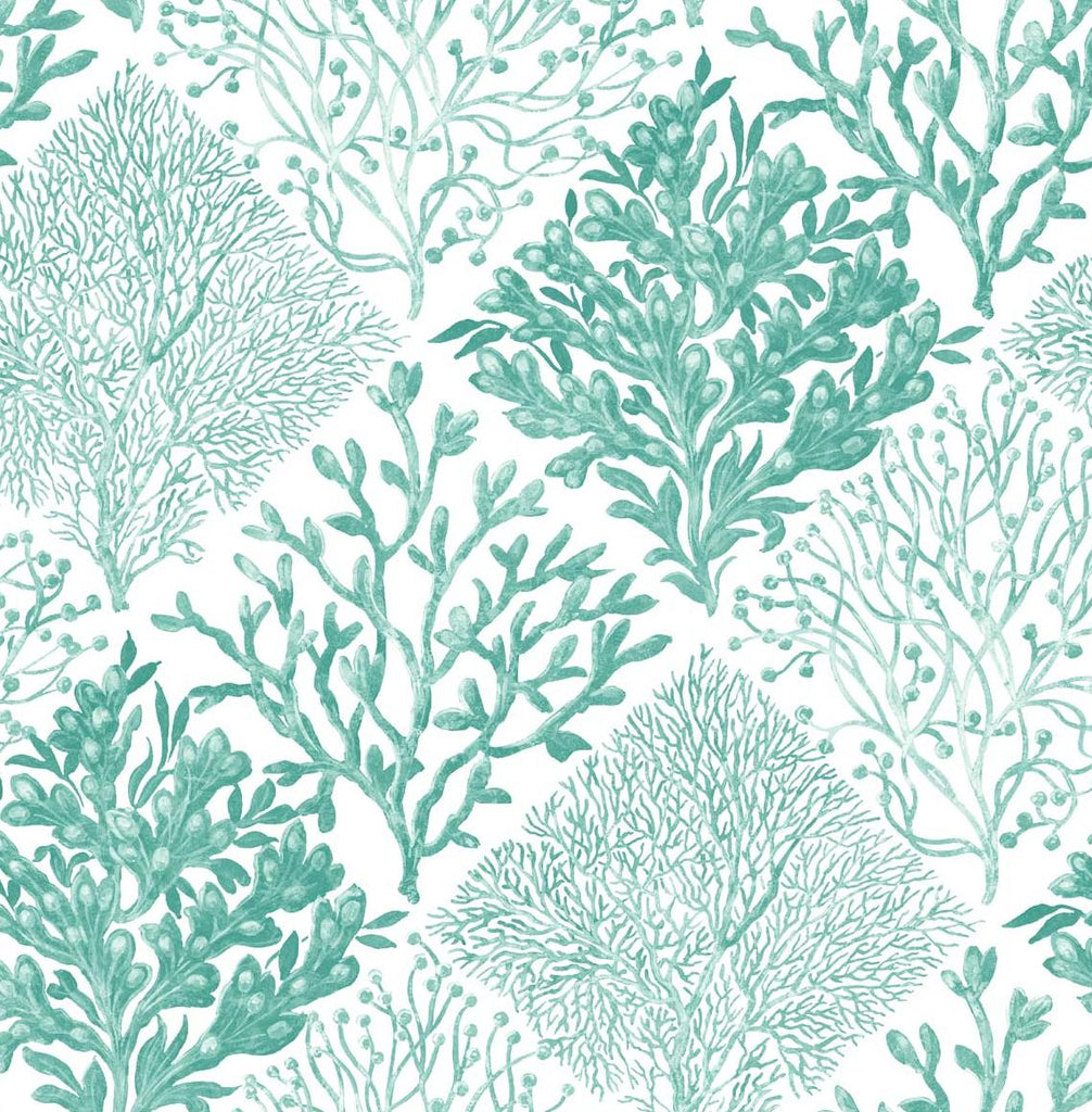Seabrook Seaweed Green Wallpaper