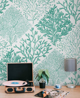 Seabrook Seaweed Green Wallpaper