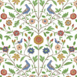Seabrook Bird Toile White Wallpaper