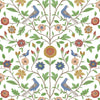 Seabrook Bird Toile White Wallpaper