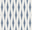 Seabrook Striped Ikat Navy Blue & Linen Wallpaper