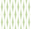 Seabrook Striped Ikat Macaw Green Wallpaper