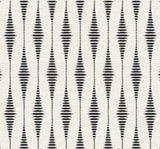 Seabrook Striped Ikat Ebony & Linen Wallpaper