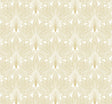 Seabrook Peacock Leaves Metallic Gold Wallpaper