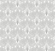 Seabrook Peacock Leaves Metallic Silver Wallpaper