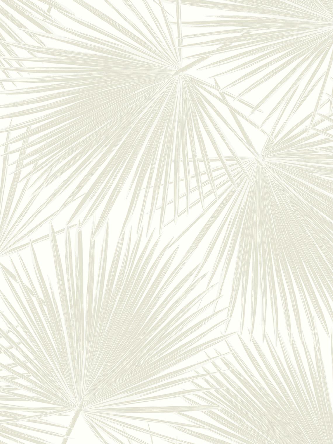 Seabrook Aruba Palm Sea Salt Wallpaper