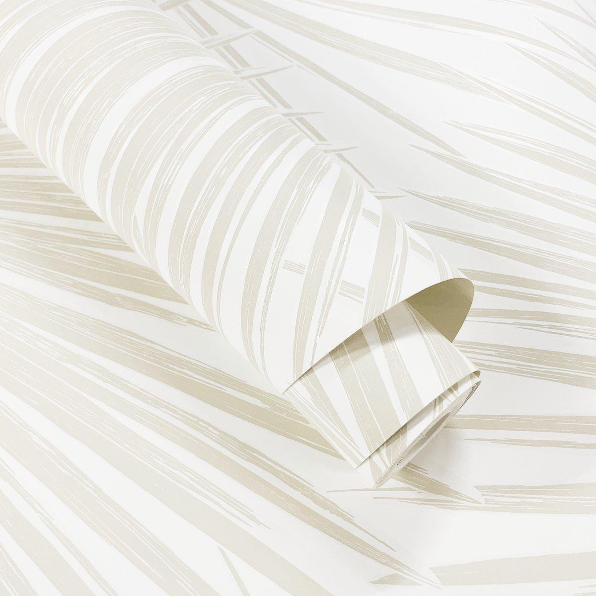 Seabrook Aruba Palm Beige Wallpaper