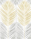 Seabrook Two Toned Palm Wheat & Daydream Grey Wallpaper