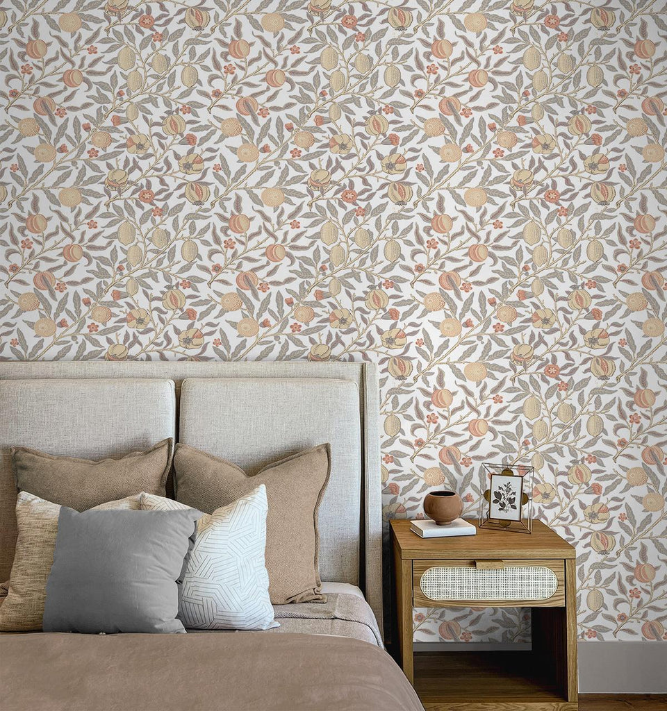 Seabrook Pomegranate Grey Wallpaper