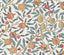 Seabrook Pomegranate Moonstone Blue & Light Ochre Wallpaper