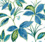 Seabrook Boho Leaf Trail Lagoon Wallpaper