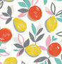 Seabrook Fruit Toss Tropic Sunset Wallpaper