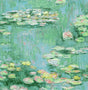 Seabrook Lily Pond Hunter Green & Lakeside Wallpaper
