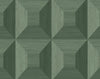 Seabrook Quadrant Geo Sage Green Wallpaper