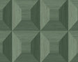 Seabrook Quadrant Geo Sage Green Wallpaper