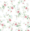 Seabrook Blossom Floral Trail Blush & Spearmint Wallpaper