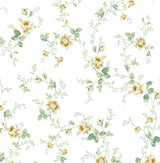 Seabrook Blossom Floral Trail Wheatfield & Sage Wallpaper