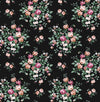 Seabrook Floral Bunches Ebony Wallpaper
