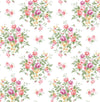 Seabrook Floral Bunches Watermelon & Buttercup Wallpaper