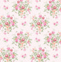 Seabrook Floral Bunches Posy Pink Wallpaper