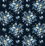 Seabrook Floral Bunches Midnight Blue & Toffee Wallpaper