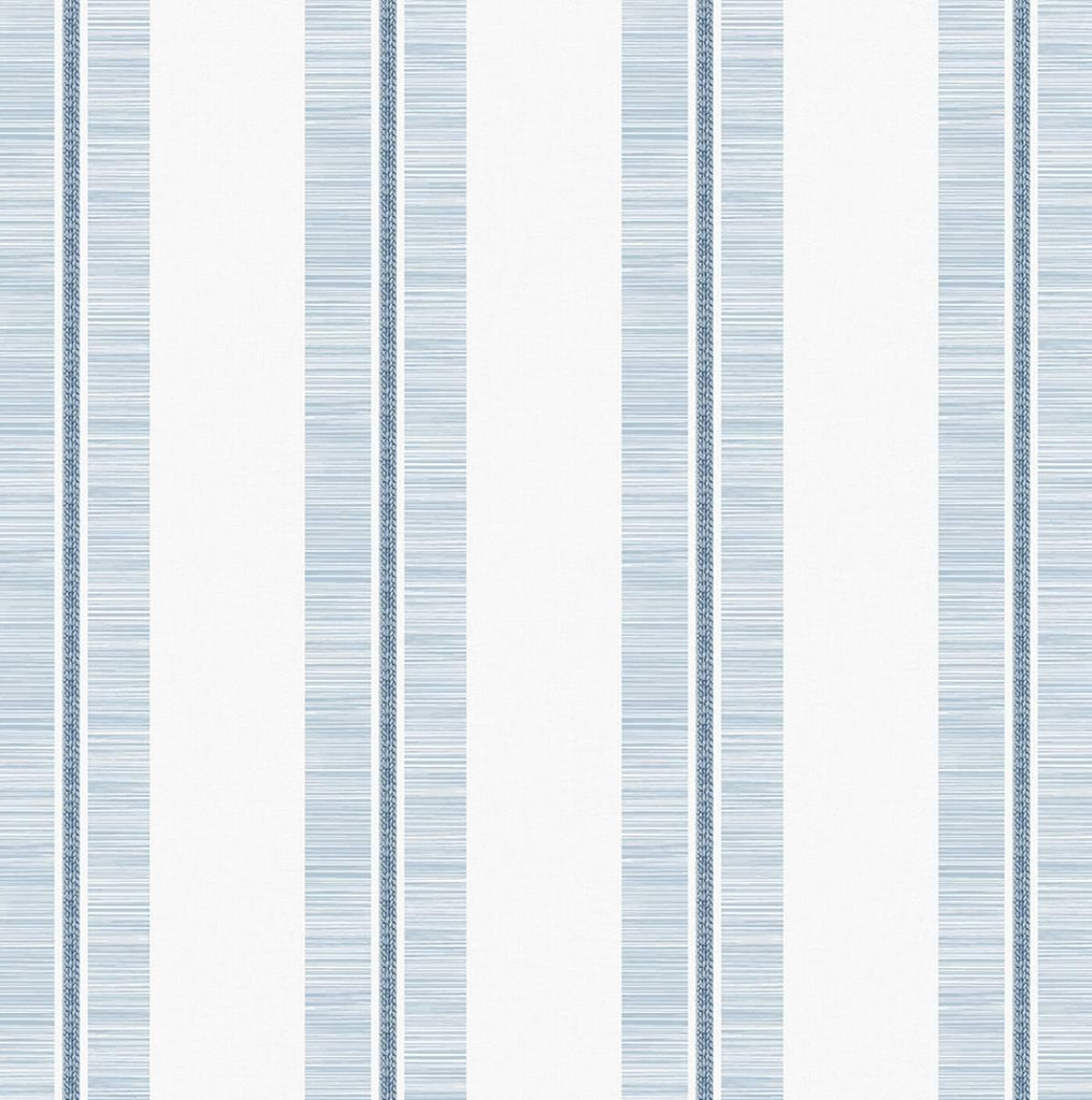 Seabrook Beach Towel Stripe Blue Wallpaper