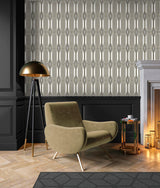 Seabrook Manhattan Deco Black Wallpaper