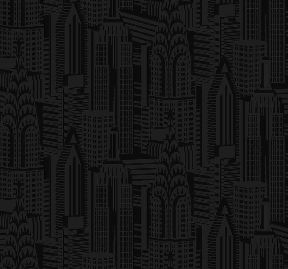 Seabrook City Skyline Cosmic Black Wallpaper