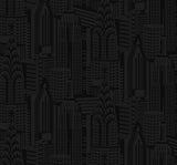 Seabrook City Skyline Cosmic Black Wallpaper