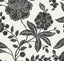 Seabrook Julian Jacobean Floral Ebony & Ivory Wallpaper