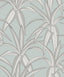 Seabrook Tossed Cradle Plant Blue Mist Wallpaper