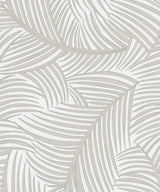 Seabrook Tossed Palm Fronds Sea Salt Wallpaper
