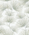 Seabrook Pine Needles Aloe Green Wallpaper