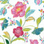 Seabrook Painterly Floral Magenta & Off-White Wallpaper