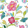 Seabrook Painterly Floral Magenta & Off-White Wallpaper
