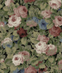 Seabrook Rose Garden Olive and Wine Wallpaper