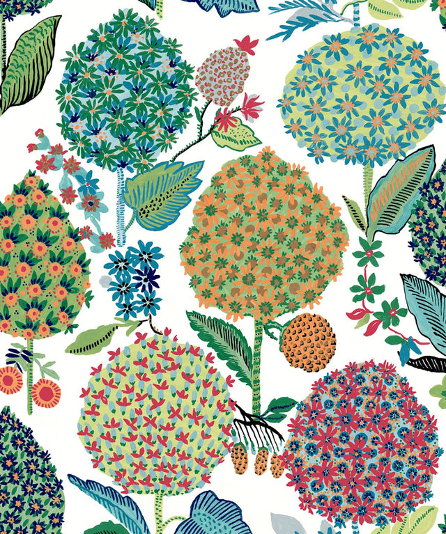 Seabrook Blooming Bulbs Summer Spritz Wallpaper