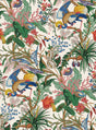 Seabrook Tropical Canopy Sea Salt Wallpaper