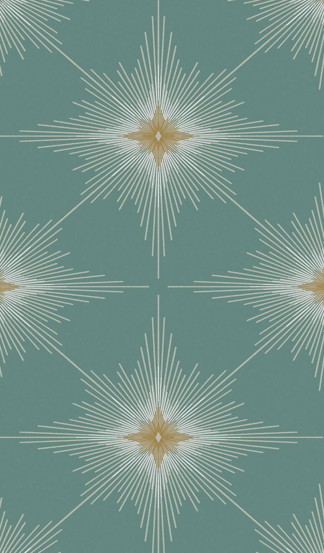 Seabrook Stellar Geo Seabreeze Wallpaper