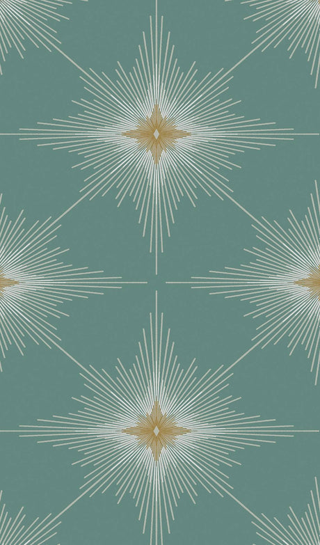 Seabrook Stellar Geo Seabreeze Wallpaper