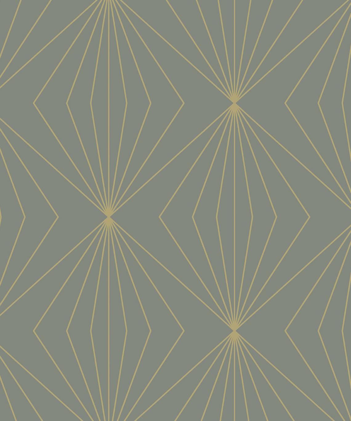 Seabrook Gem Geometric Grey & Metallic Gold Wallpaper