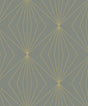 Seabrook Gem Geometric Grey & Metallic Gold Wallpaper