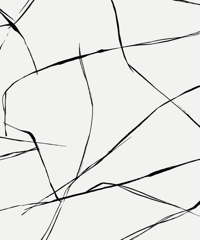 Seabrook Inkwork Abstract Ebony & Eggshell Wallpaper