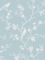Seabrook Songbird Chinoiserie Blue Skies Wallpaper