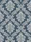 Seabrook Seaside Damask Denim Blue Wallpaper